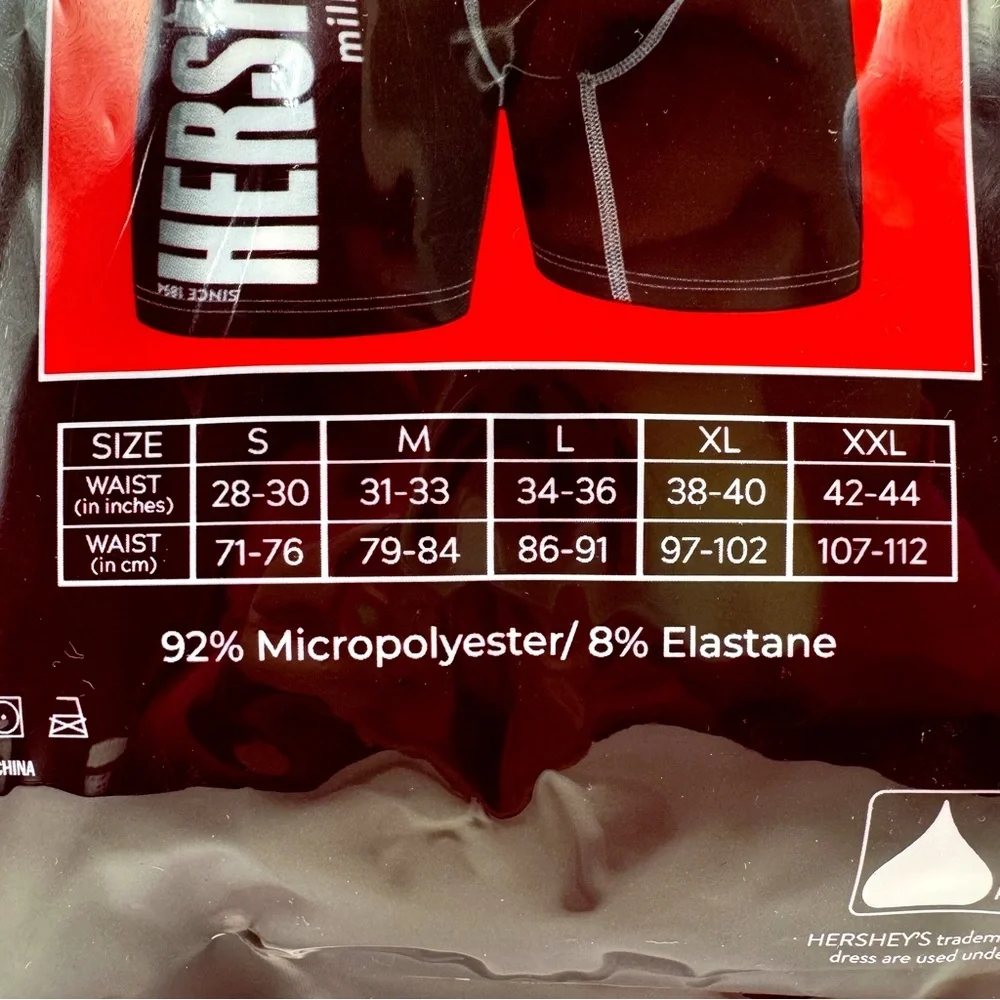 Hershey’s Chocolate Bar Candy Boxer Briefs Mens Large Underwear Fun Novelty Gift